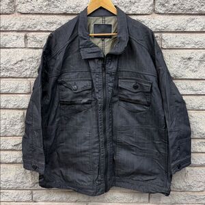 Men’s Black bull jeans vest sz 3X